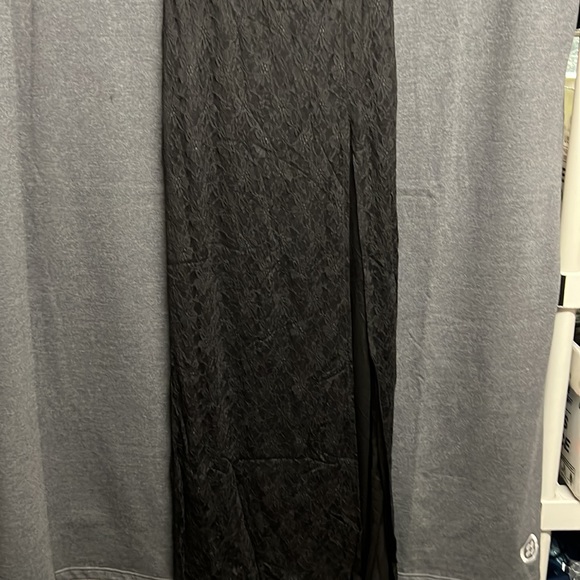 NEW - Lucy In the Sky Lace Cutout Strapless Maxi Dress in Black - Size Small - Picture 9 of 11